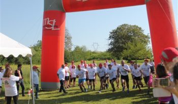 Départ de la 4e édition du Challenge du Loup à Montarlot.