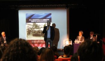 Présentation du livre "De la Résistance à la Libération dans le Canton de Moret" à l'Astrolabe de Melun.