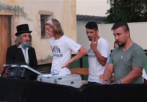 Barbe Bleue et l'équipe technique Prodhator.