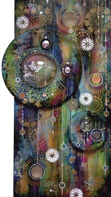 Solenne Le Moigne, Au travers de..., 50x100cm. Solenne Le Moigne, Au travers de..., 50x100cm.