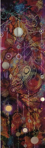 Solenne Le Moigne, Féerie sauvage, 40x120cm. Solenne Le Moigne, Féerie sauvage, 40x120cm.