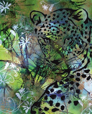 Solenne Le Moigne, Jungle, 50x60cm. Solenne Le Moigne, Jungle, 50x60cm.